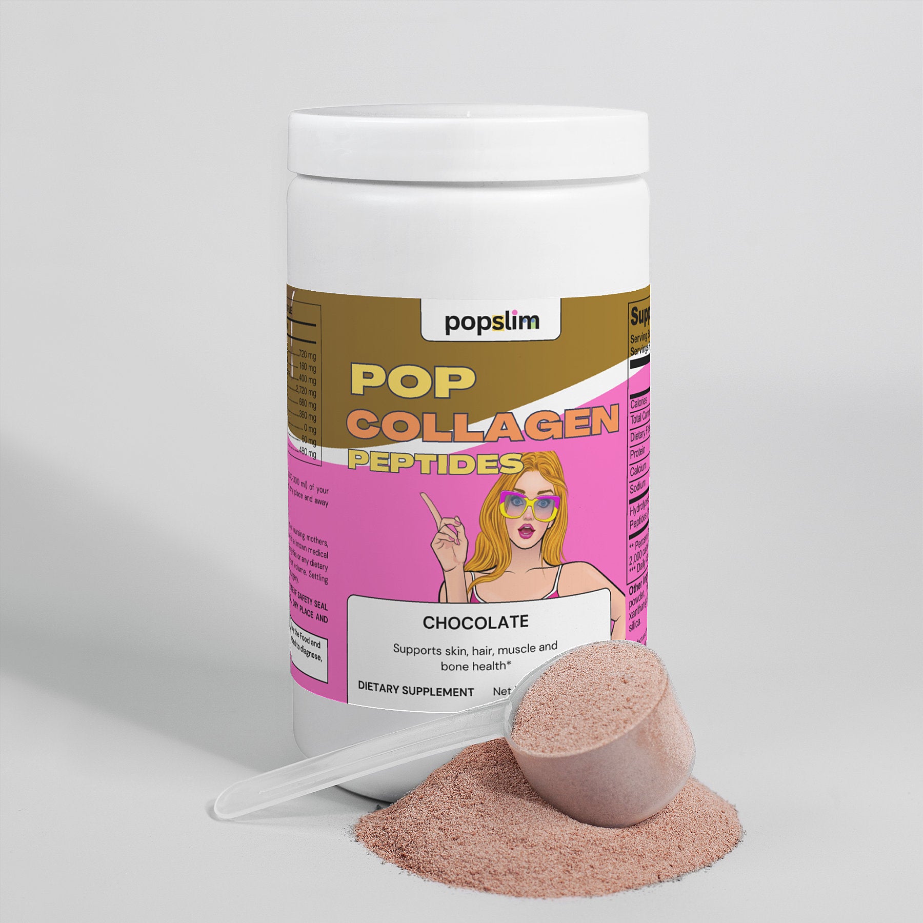 Pop Collagen Peptides Powder (Chocolate)