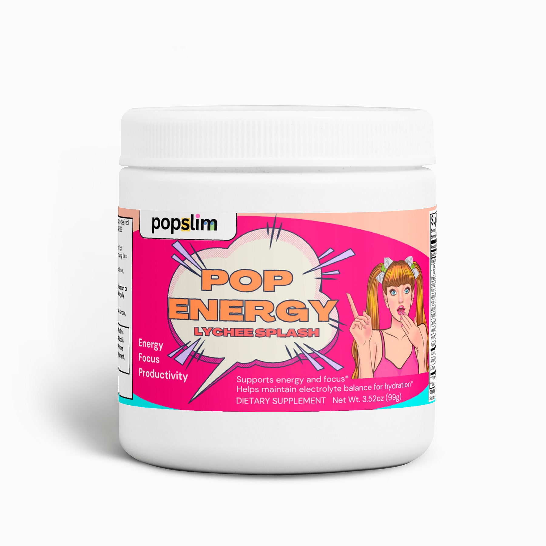 Pop Energy Powder - Lychee Splash Energy