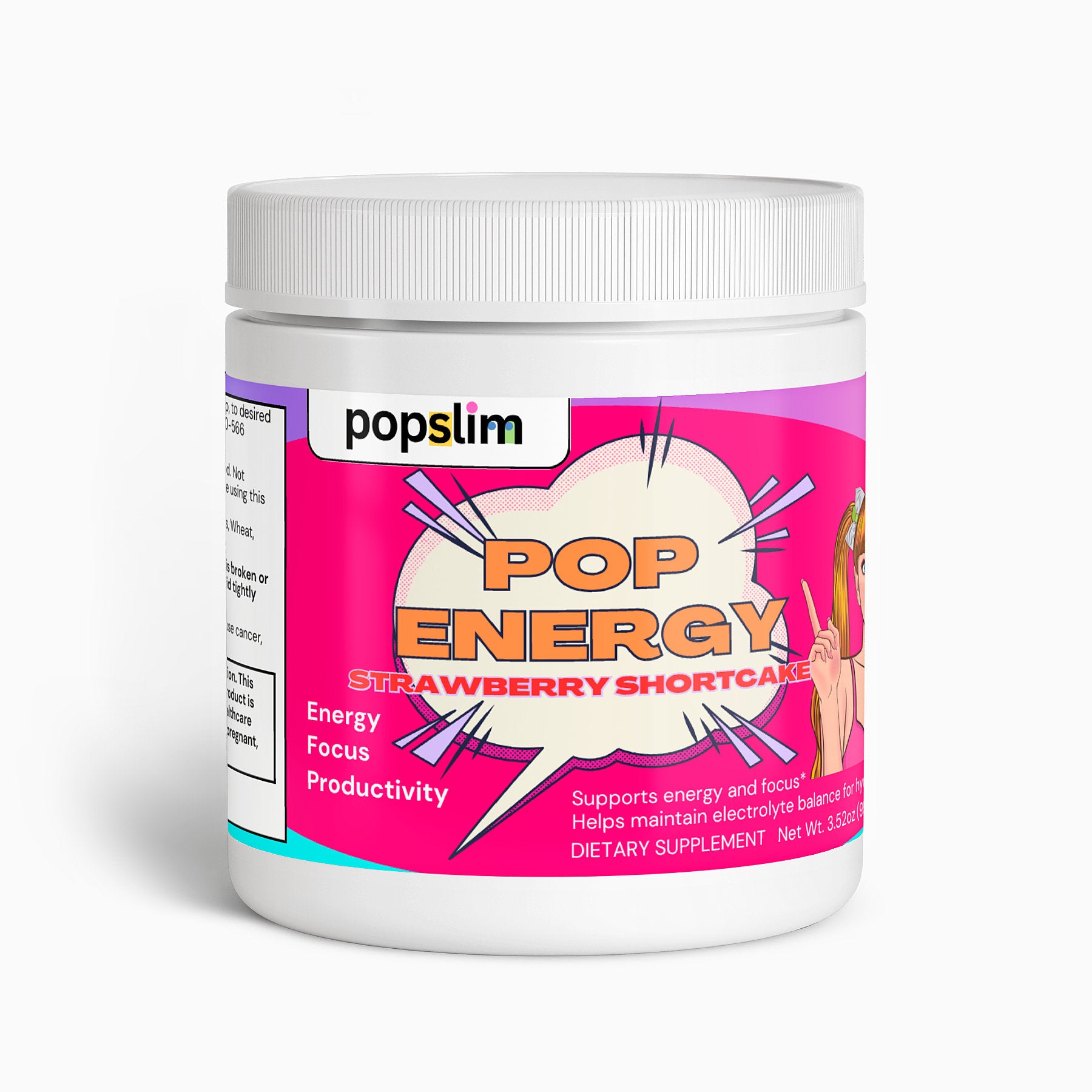 Pop Energy Powder - Strawberry Shortcake