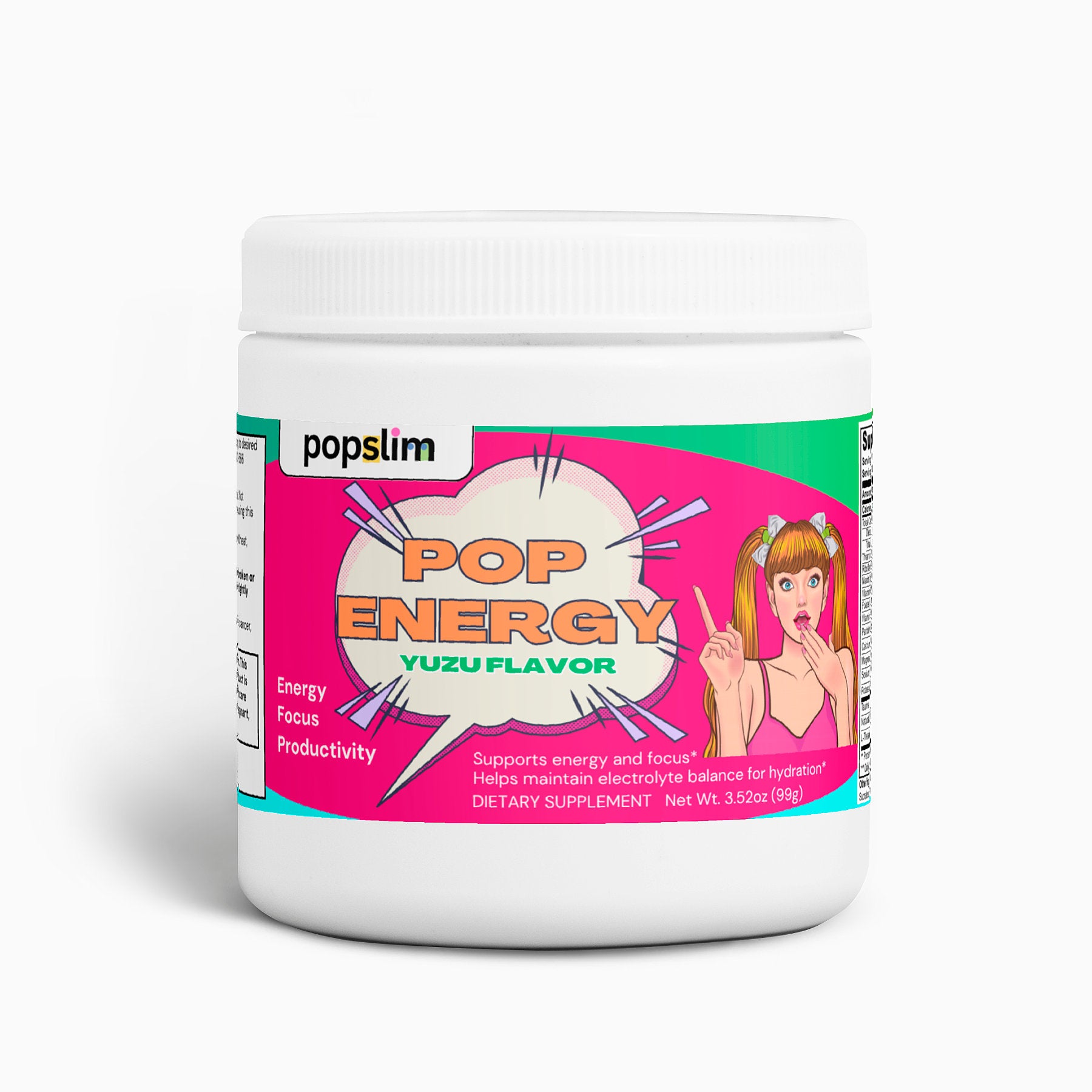 Pop Energy Powder - Yuzu Flavor